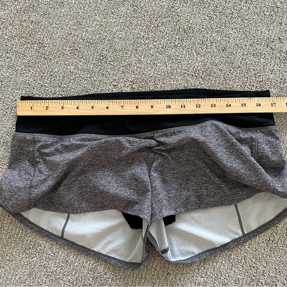 Lululemon Speed Up Short Heather Lux Black Size‎ 10 - Picture 2 of 8